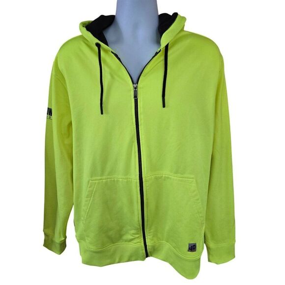 Neon Yellow Zip-Up Hoodie By 40 grit from Duluth Trading Company - Picture 3 of 8